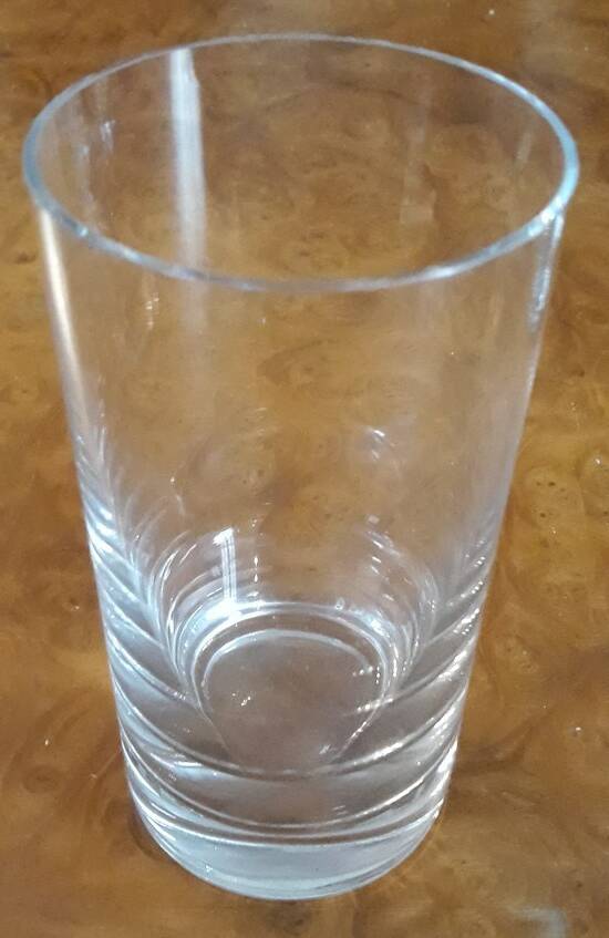 6 crystal orangeade glasses