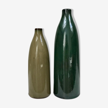 Duo de vases en terre cuite