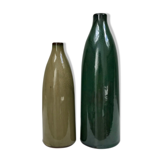 Duo de vases en terre cuite