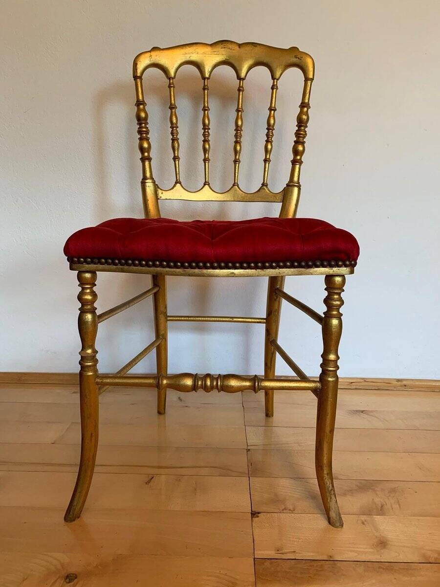 Chaise de salle à manger Chiavari italienne du 19ème siècle