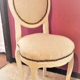 Medallion chair baroque style restored new jacquard fabric REF: 2021010203