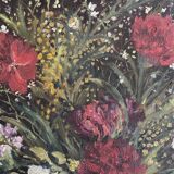 Nature morte sur toile ancienne