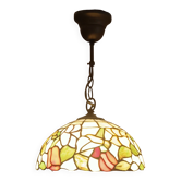 Tiffany-style pendant light – Ø 30 cm – genuine glass – heavy