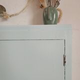 Old small green water cabinet
