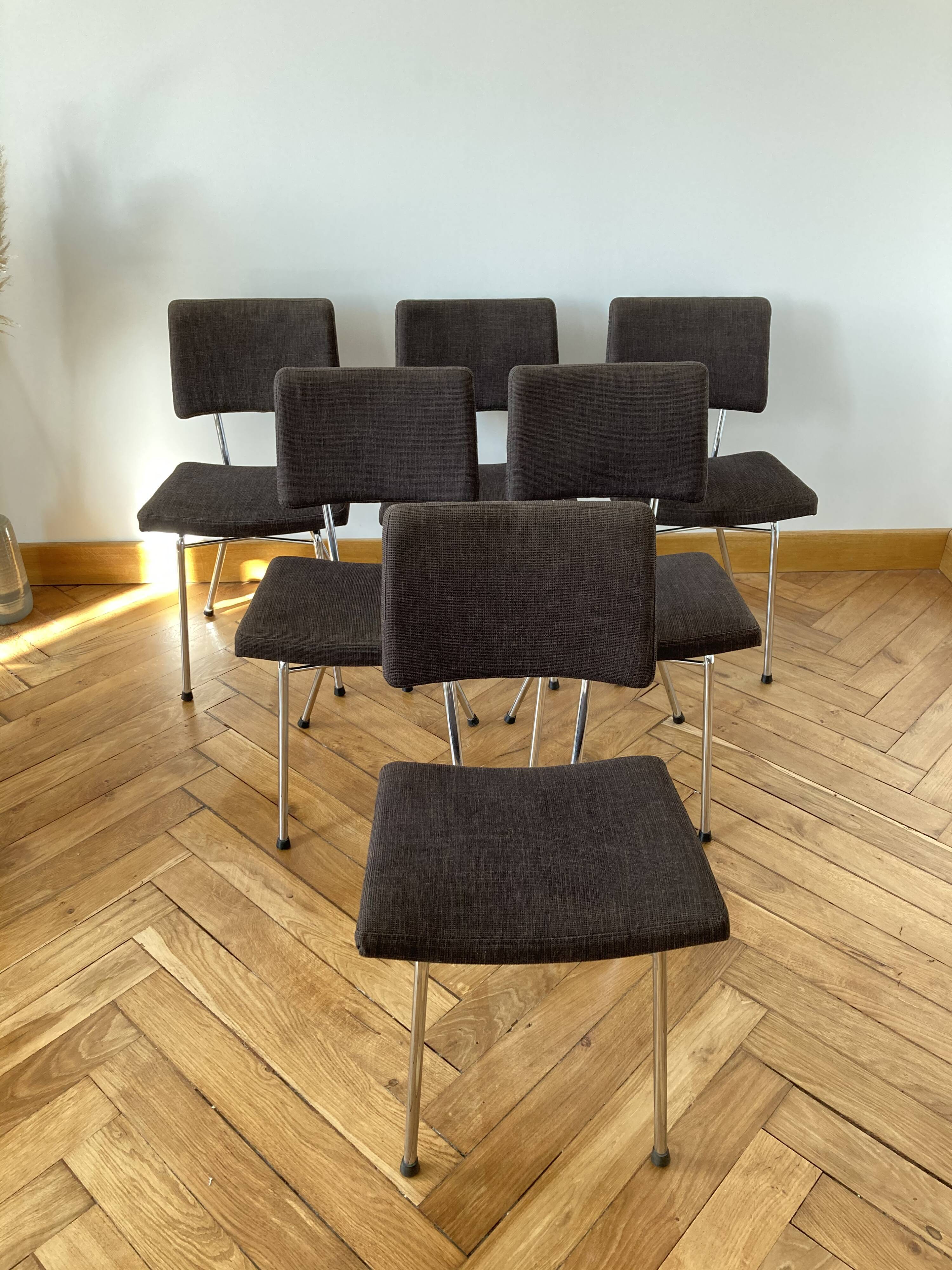 Set of 6 chairs 60s