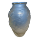 Art Nouveau frosted glass vase