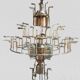 Chandelier en cristal de Murano attribué à Paolo Venini, années 1970.