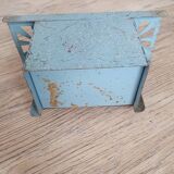 Miniature metal gas stove, (toy from the 1950s)