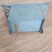 Miniature metal gas stove, (toy from the 1950s)