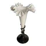 Vintage soliflore vase in glass paste 50s