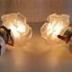 Art Deco style wall lights in porcelain and floral glass paste - 30s