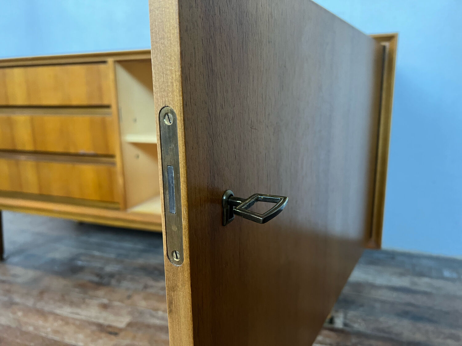 Sideboard vintage tv furniture 1950 Scandinavian