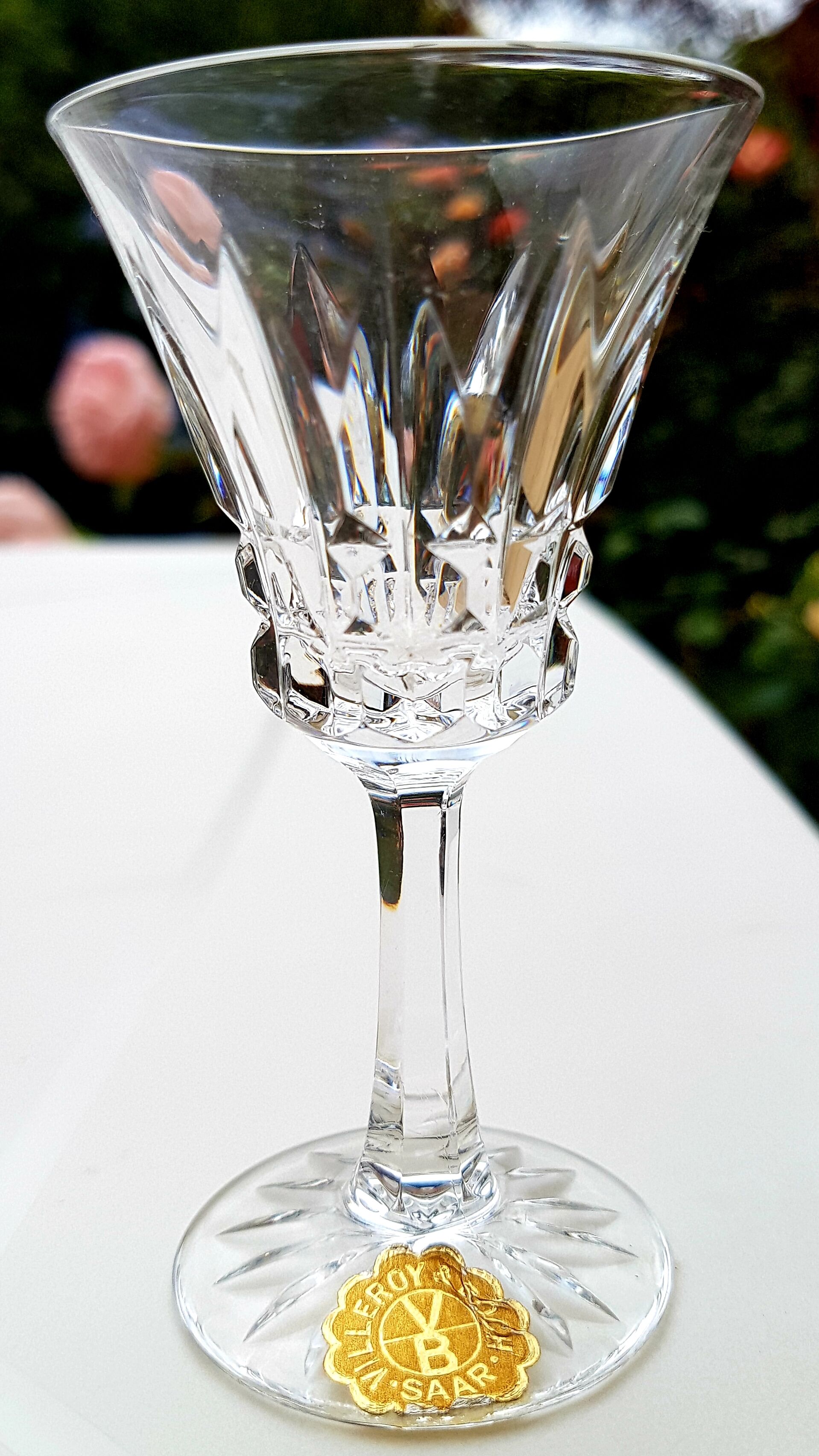 Lots of 12 glasses at Liqueur V-B Saar 1930s