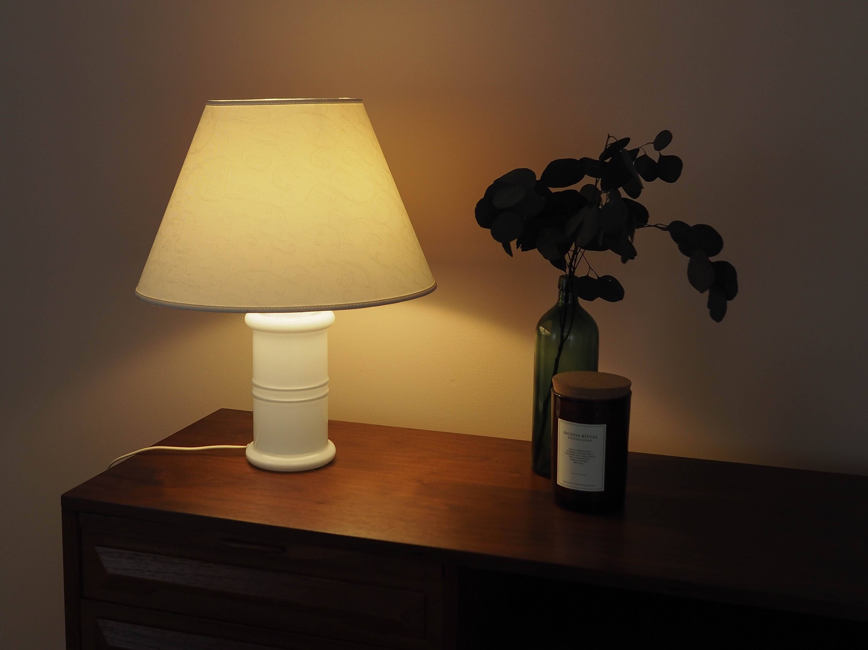 Holmegaard Glass Desk Lamp, Danish Design, 1970s