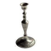Antique silver-plated candlestick with a baluster shaft H21 D9.5