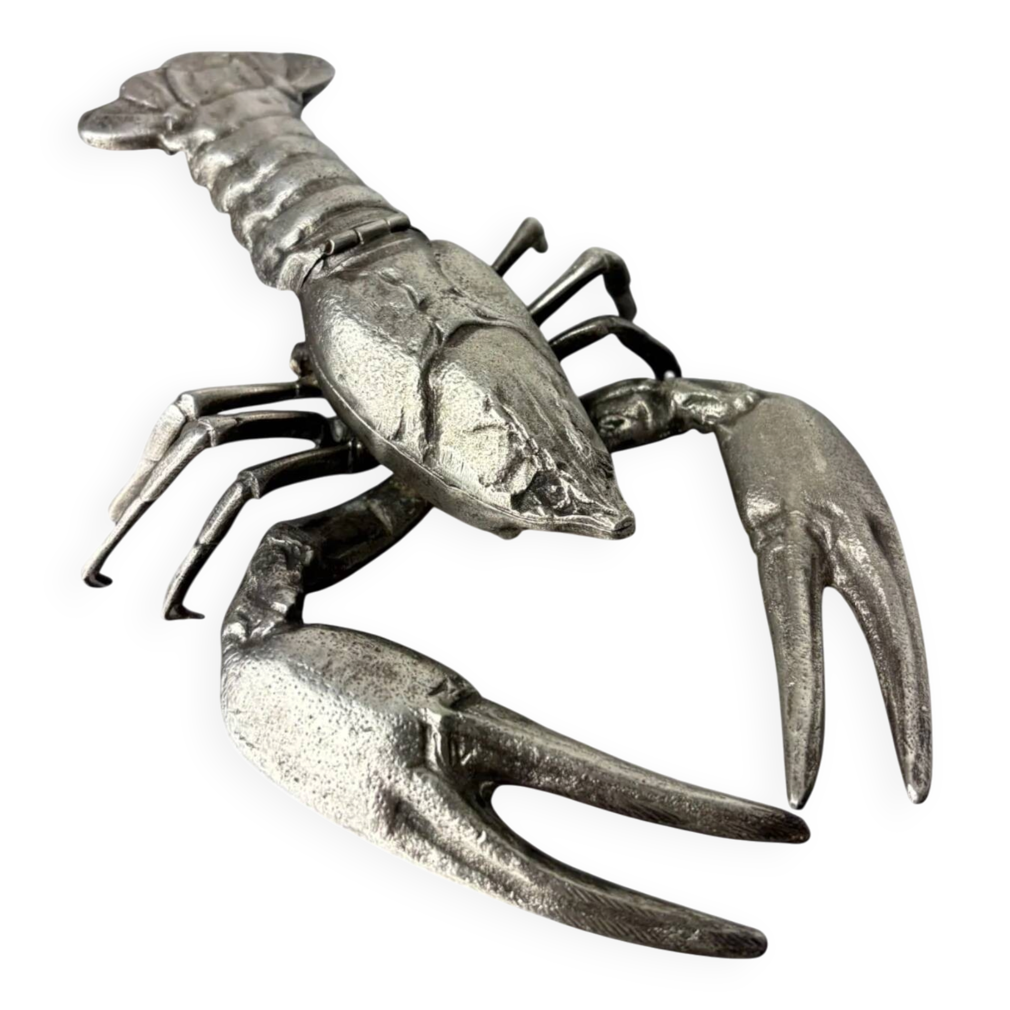 Lobster jewellery box, silver plated, Italy, 1950s