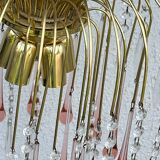 Lustre cascade en verre de murano