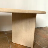Travertine coffee table