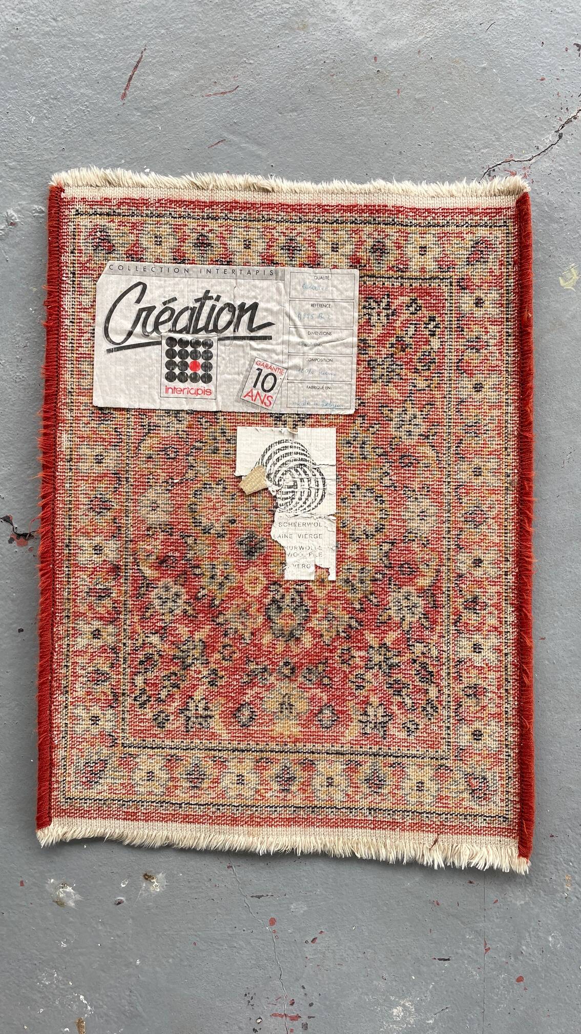 Vintage virgin wool rug