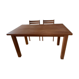 Wooden dining table