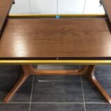 Table extensible Baumann vintage années 1970