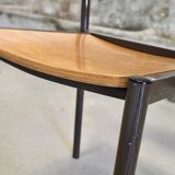 Designer wood and metal chair