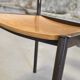 Designer wood and metal chair