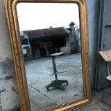 Louis Philipe mirror in 1m47 period gilded wood