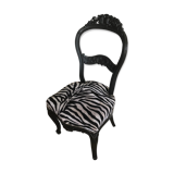 Chaise style Louis XV relookée