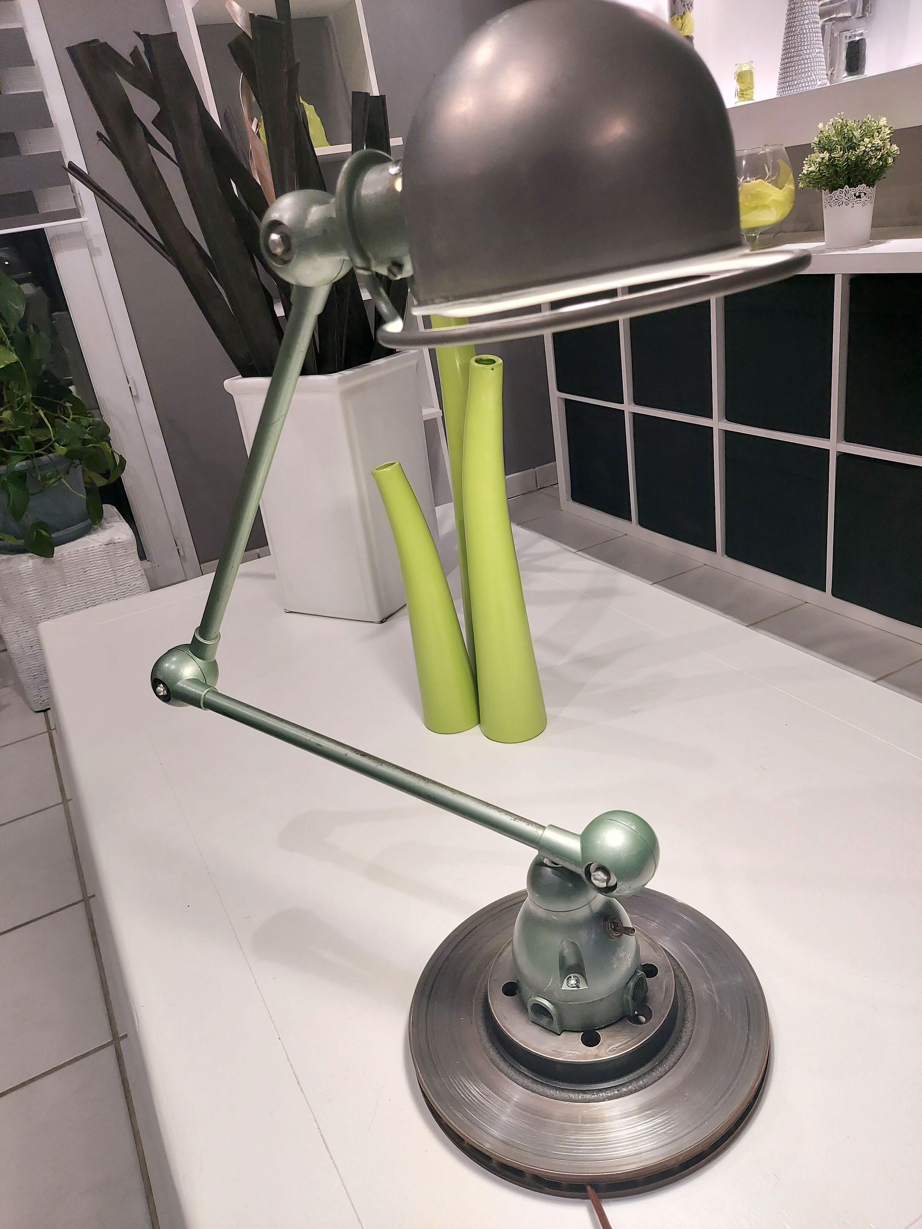 Industrial lamp by Jean Louis Domecq for Jielde, vintage 1950s