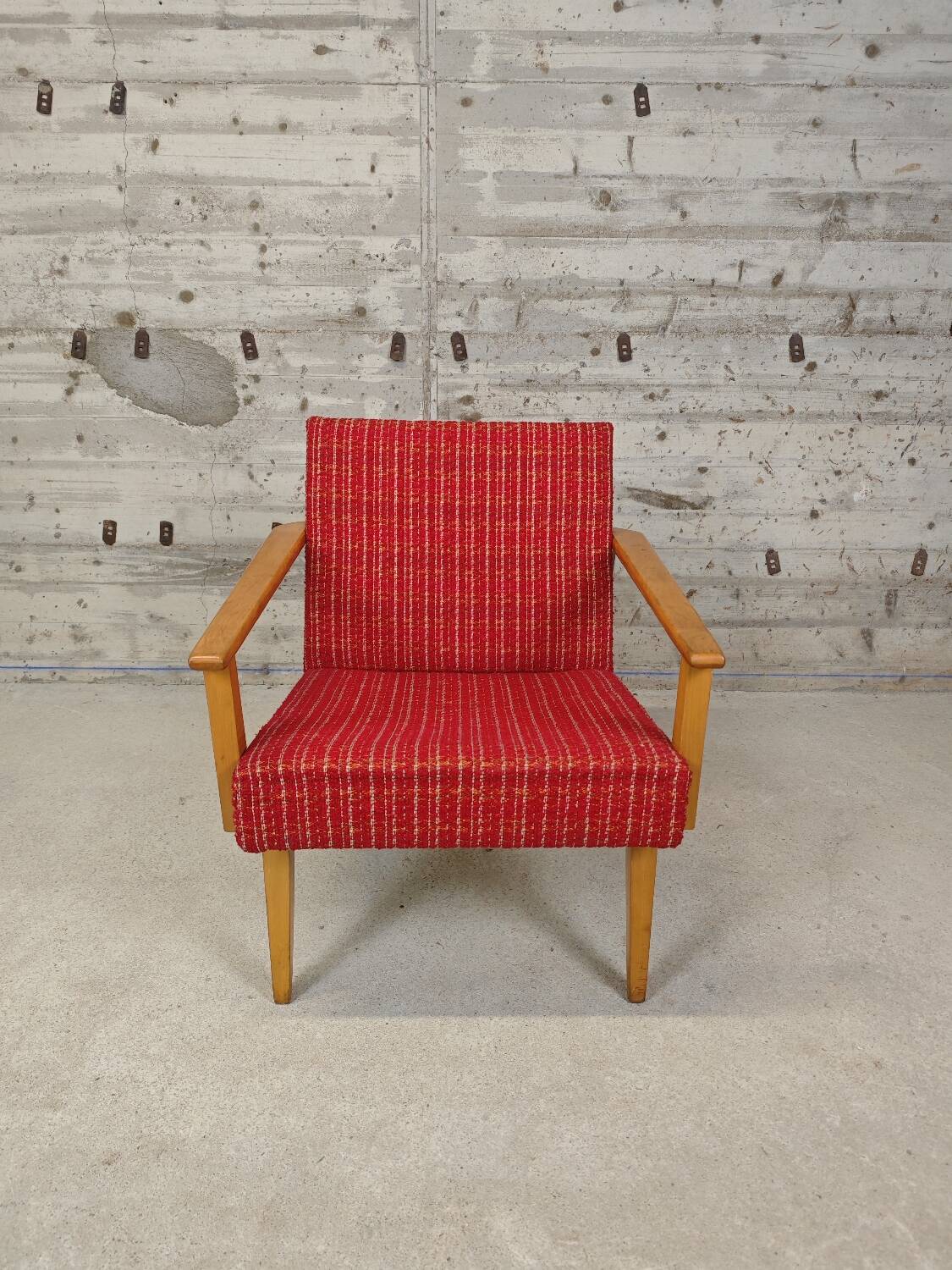 Vintage red armchair