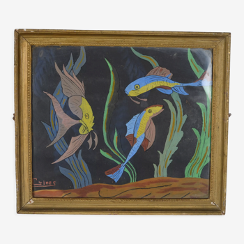 Aquarelle de poissons