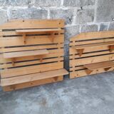 Pine wall shelves