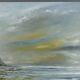 Oil on canvas Seaside at Cap Gris-Nez signed Lièvin painter from Calais 1970s