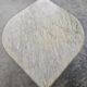 Postmodern coffee table cat's eye white Carrara marble Roche Bobois style