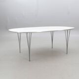Table a manger piet hein & bruno mathsson superellips' fritz hansen,1983, danemark