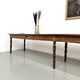 Farm table of 4 metres in solid pine, around 1900.