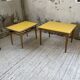 Duo de tables basses bois jaune