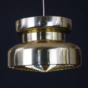 Golden Swedish design hanging lamp - XL - Carl Thore  ***  Sweden 1970 - Stylish lighting