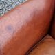 Leather club armchair back mustache from the 30s