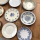 Lot 14 assiettes dépareillées Terre de Fer