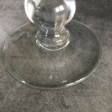 Vintage elongated glass vase 36 cm