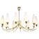 Classic glass chandelier, in the Stilnovo style, 1950s.