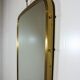 Brass wall mirror by "Münchener Zierspiegel", Germany