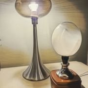 Murano glass, vintage 70s table lamp