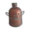 Jar jar vase in copper patinated green of gray