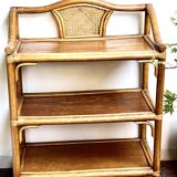 Rattan & cane side table - Very good condition