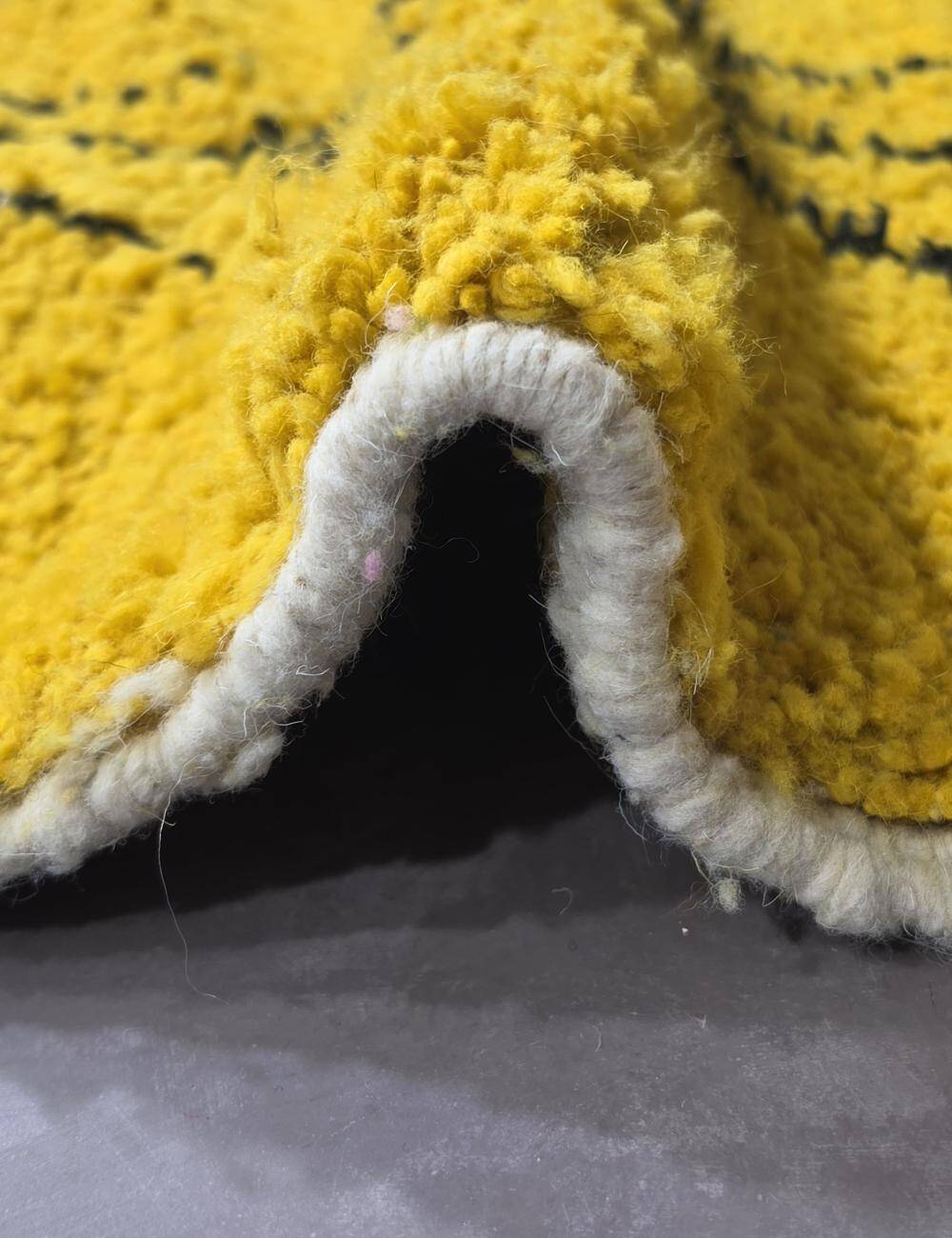 Tapis jaune Berbère - 254 x 190 cm