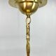Art Deco Brass & Glass Pendant Light, Germany 1930s, Restored