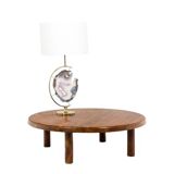 Pierre Chapo. Coffee table in solid blond elm. 1970s.